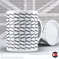Optical Illusion Mug Collection, Curve lines not allowed - Design L (11oz Mug) Optical Illusion Mug Collection, Curve lines not allowed - Design L (11oz Mug)