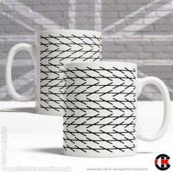 Optical Illusion Mug Collection, Curve lines not allowed - Design L (11oz Mug) Optical Illusion Mug Collection, Curve lines not allowed - Design L (11oz Mug)