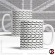Optical Illusion Mug Collection, Curve lines not allowed - Design L (11oz Mug)