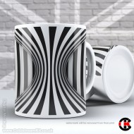 Optical Illusion Mug Collection, Crazy Lines - Design N (11oz Mug) Optical Illusion Mug Collection, Crazy Lines - Design N (11oz Mug)