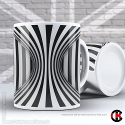 Optical Illusion Mug Collection, Crazy Lines - Design N (11oz Mug) Optical Illusion Mug Collection, Crazy Lines - Design N (11oz Mug)