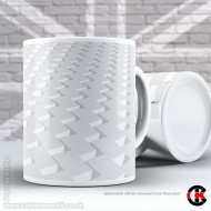 Optical Illusion Mug Collection, Geometric Tiles - Design O (11oz Mug) Optical Illusion Mug Collection, Geometric Tiles - Design O (11oz Mug)