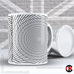 Optical Illusion Mug Collection, Geometric Circles - Design P (11oz Mug) Optical Illusion Mug Collection, Geometric Circles - Design P (11oz Mug)