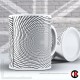 Optical Illusion Mug Collection, Geometric Circles - Design P (11oz Mug)
