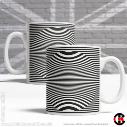 Optical Illusion Mug Collection, More Straight lines and Curves - Design Q (11oz Mug) Optical Illusion Mug Collection, More Straight lines and Curves - Design Q (11oz Mug)