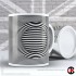 Optical Illusion Mug Collection, More Straight lines and Curves Part 2 - Design R (11oz Mug)