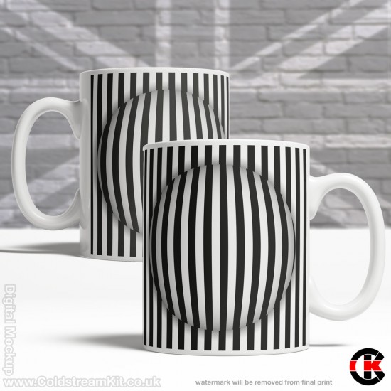 Optical Illusion Mug Collection, More Straight lines and Curves Part 3 - Design S (11oz Mug)
