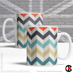 Optical Illusion Mug Collection, Geometric Colours - Design V (11oz Mug) Optical Illusion Mug Collection, Geometric Colours - Design V (11oz Mug)