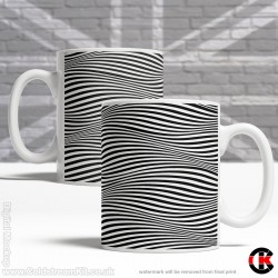 Optical Illusion Mug Collection, More Wavy Lines to Hurt Your Brain - Design W (11oz Mug) Optical Illusion Mug Collection, More Wavy Lines to Hurt Your Brain - Design W (11oz Mug)
