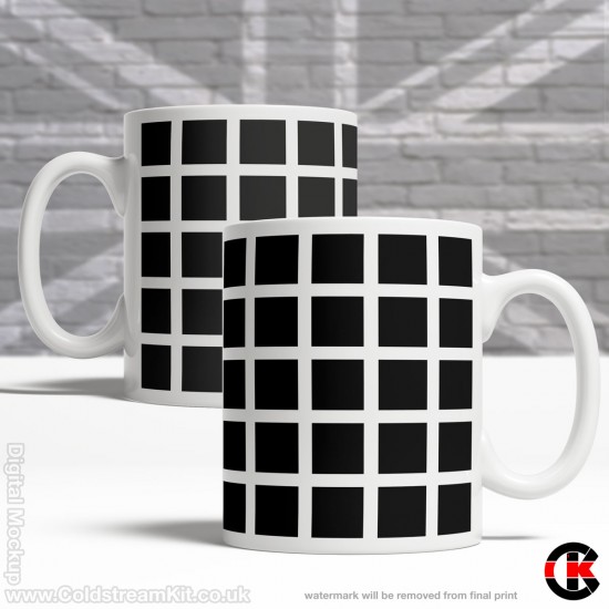 Optical Illusion Mug Collection, What dots? Just Squares! - Design X (11oz Mug)