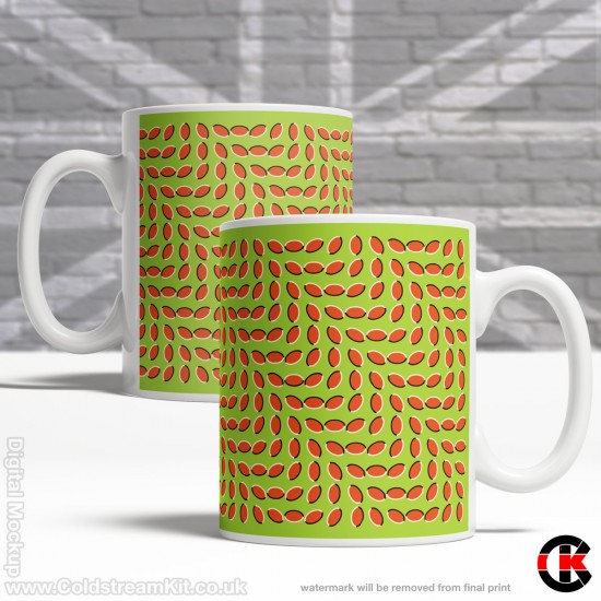 Optical Illusion Mug Collection, Trippy Beans - Design Y (11oz Mug)