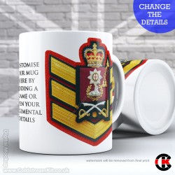 Guards Tunic Rank Mug, (CSgt) Colour Sergeant, Coldstream Guards FREE Personalisation (11oz Mug)