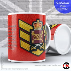 Guards Tunic Rank Mug, (CSgt) Colour Sergeant, Grenadier Guards FREE Personalisation (11oz Mug)