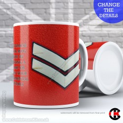 Guards Tunic Rank Mug, (LCpl) Lance Corporal, FREE Personalisation (11oz Mug) Guards Tunic Rank Mug, (LCpl) Lance Corporal, FREE Personalisation (11oz Mug)