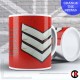 Guards Tunic Rank Mug, (LSgt) Lance Sergeant, FREE Personalisation (11oz Mug)