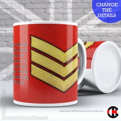 Guards Tunic Rank Mug, (Sgt) Sergeant, FREE Personalisation (11oz Mug) Guards Tunic Rank Mug, (Sgt) Sergeant, FREE Personalisation (11oz Mug)