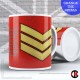 Guards Tunic Rank Mug, (Sgt) Sergeant, FREE Personalisation (11oz Mug)
