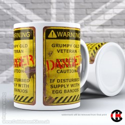 Warning Sign, Grumpy Old Veteran Mug (11oz Mug) Warning Sign, Grumpy Old Veteran Mug (11oz Mug)