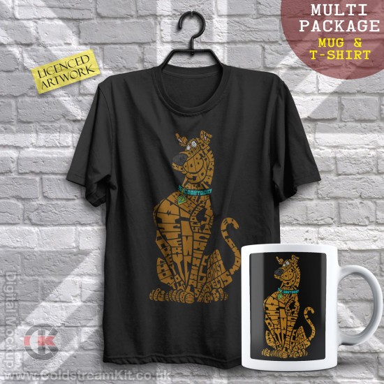 Multi-Package (save over £5) Scooby Doo, Calligram (Mug & T-Shirt Package) 20% off!