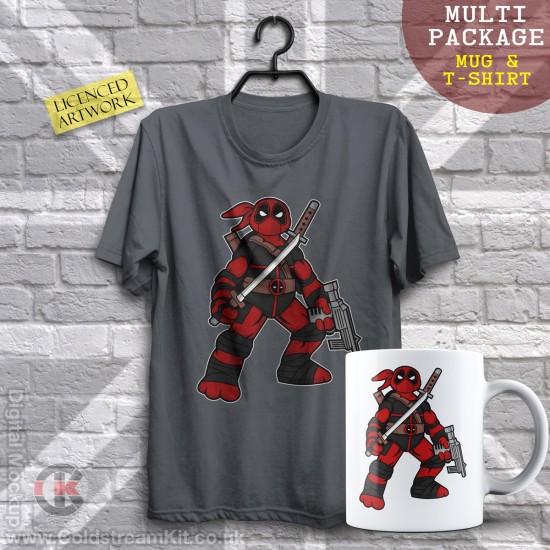 Multi-Package (save over £5) Deadpool Turtles, Mashup (Mug & T-Shirt Package) 20% off!
