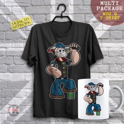 Multi-Package (save over £5) Jason Popeye, Mashup (Mug & T-Shirt Package) 20% off!