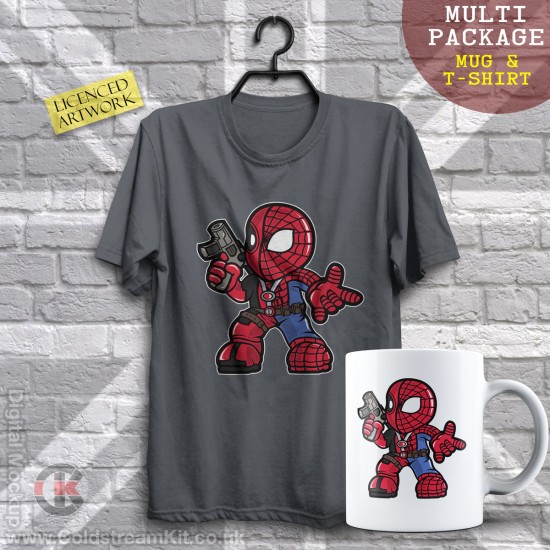 Multi-Package (save over £5) Spider Merc, Mashup (Mug & T-Shirt Package) 20% off!