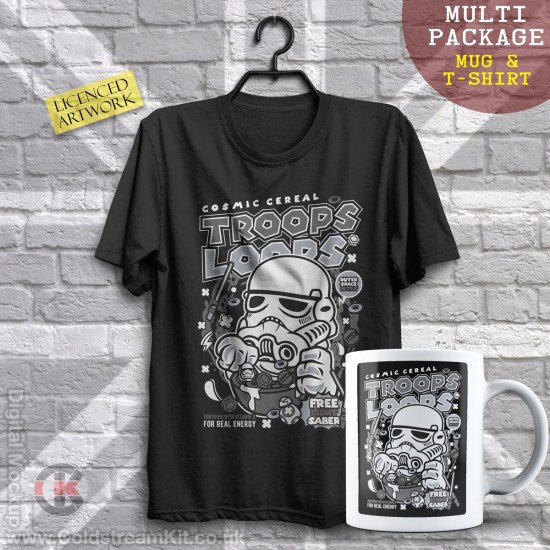 Multi-Package (save over £5) Stormtrooper, Loops Cereal (Mug & T-Shirt Package) 20% off!