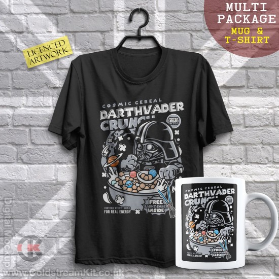 Multi-Package (save over £5) Darth Vader, Crunch Cereal (Mug & T-Shirt Package) 20% off!