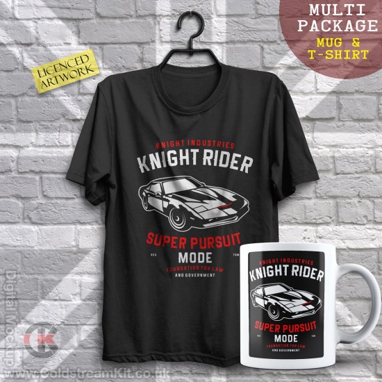 Multi-Package (save over £5) Knight Rider (Mug & T-Shirt Package) 20% off!
