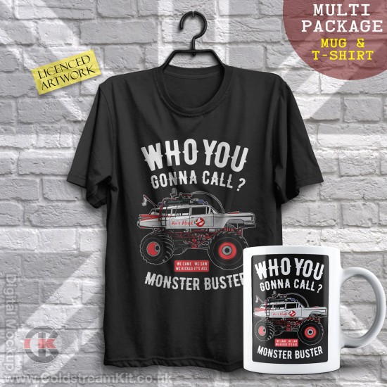 Multi-Package (save over £5) Ghostbusters Monster Buster (Mug & T-Shirt Package) 20% off!