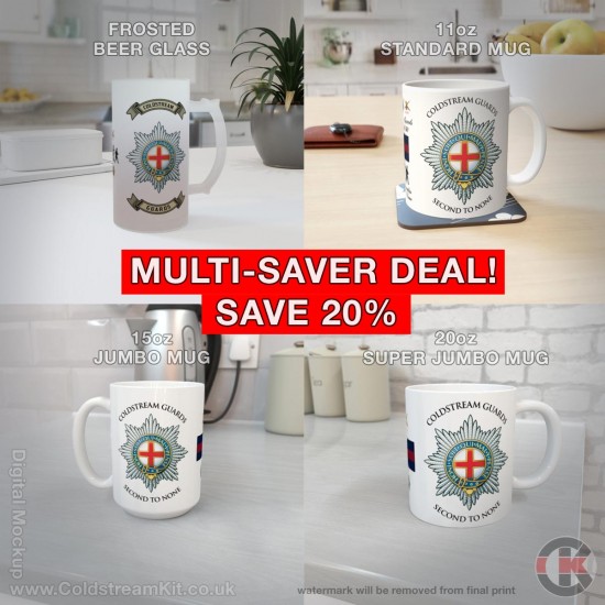 Coldstream Guards Multi-Saver Deal - SAVE 20%, Beer Glasses & Mugs (discounts available)