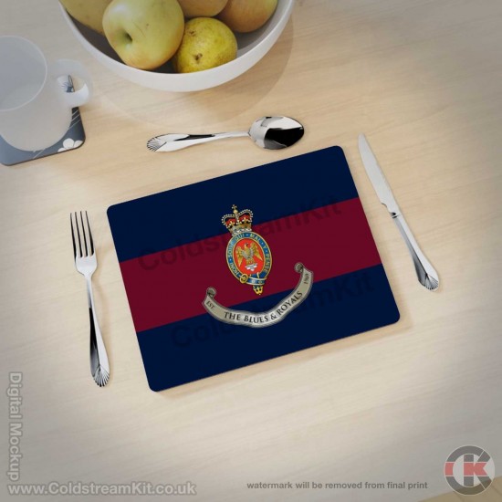 Blues and Royals Blue Red Blue Hardwood Placemats (3 sizes available)
