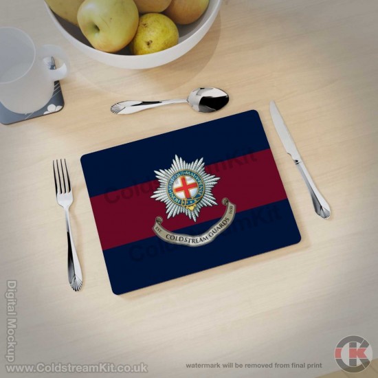 Coldstream Guards Blue Red Blue Hardwood Placemats (3 sizes available)