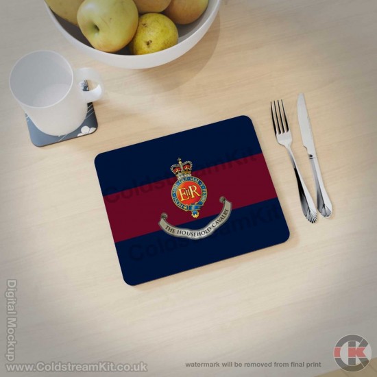 The Household Cavalry Blue Red Blue Hardwood Placemats (3 sizes available)