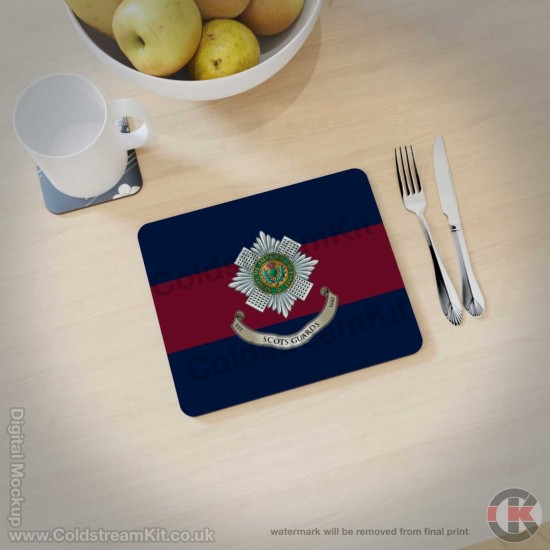 Scots Guards Blue Red Blue Hardwood Placemats (3 sizes available)