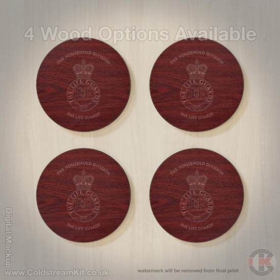Life Guards Hardwood Coasters, Square or Round, 4 Wood Effects Available
