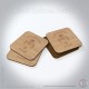 Welsh Guards Hardwood Coasters, Square or Round, 4 Wood Effects Available