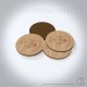 Welsh Guards Hardwood Coasters, Square or Round, 4 Wood Effects Available