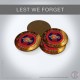 Household Cavalry 'Lest We Forget' Hardwood Coasters, Square or Round, Poppies Design