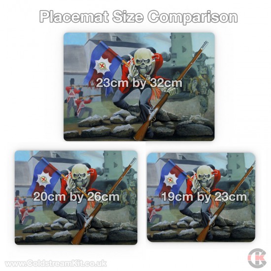 Coldstream Guards Blue Red Blue Hardwood Placemats (3 sizes available)