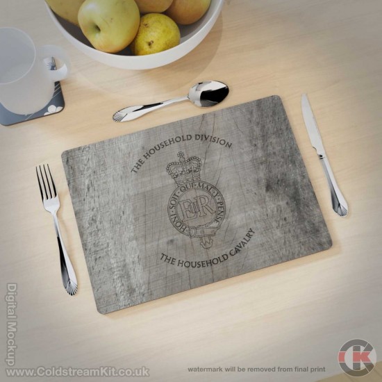 The Household Cavalry Hardwood Placemats, 4 Wood Effects & 3 Sizes Available