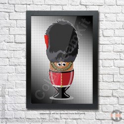 Poster Print, Boiled Egg Soldiers, Coldstream Guards, A4, A3, A2 Framed or Unframed Poster Print, Boiled Egg Soldiers, Coldstream Guards, A4, A3, A2 Framed or Unframed