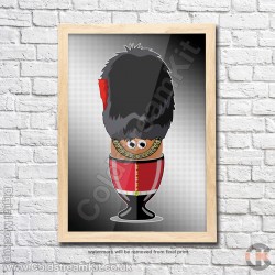 Poster Print, Boiled Egg Soldiers, Coldstream Guards, A4, A3, A2 Framed or Unframed Poster Print, Boiled Egg Soldiers, Coldstream Guards, A4, A3, A2 Framed or Unframed