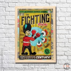 Poster Print, Fighting Guards, Irish Guards, A4, A3, A2 Framed or Unframed Poster Print, Fighting Guards, Irish Guards, A4, A3, A2 Framed or Unframed