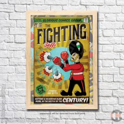 Poster Print, Fighting Guards, Welsh Guards, A4, A3, A2 Framed or Unframed Poster Print, Fighting Guards, Welsh Guards, A4, A3, A2 Framed or Unframed