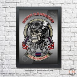 Poster Print, Grumpy Old Grenadier, Grenadier Guards, A4, A3, A2 Framed or Unframed Poster Print, Grumpy Old Grenadier, Grenadier Guards, A4, A3, A2 Framed or Unframed