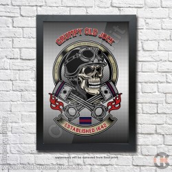 Poster Print, Grumpy Old Jock, Scots Guards, A4, A3, A2 Framed or Unframed Poster Print, Grumpy Old Jock, Scots Guards, A4, A3, A2 Framed or Unframed