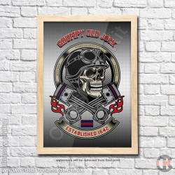 Poster Print, Grumpy Old Jock, Scots Guards, A4, A3, A2 Framed or Unframed Poster Print, Grumpy Old Jock, Scots Guards, A4, A3, A2 Framed or Unframed