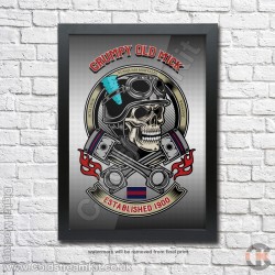 Poster Print, Grumpy Old Mick, Irish Guards, A4, A3, A2 Framed or Unframed Poster Print, Grumpy Old Mick, Irish Guards, A4, A3, A2 Framed or Unframed