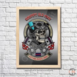 Poster Print, Grumpy Old Mick, Irish Guards, A4, A3, A2 Framed or Unframed Poster Print, Grumpy Old Mick, Irish Guards, A4, A3, A2 Framed or Unframed